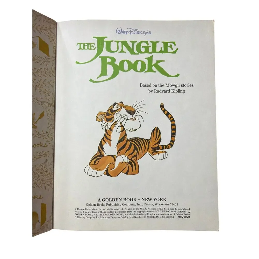 Walt Disney's The Jungle Book a Little Golden Book Hardcover VTG Vintage 1998